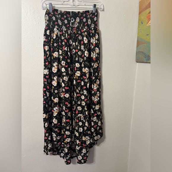Patrons of Peace Black Floral Maxi Skirt Size Small - Picture 1 of 5